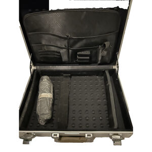 Vanguard Silver Hard Shell Briefcase Carrying Strap Included KEYS ARE MISSING